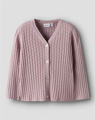 NBFKind LS Strik Cardigan - Burnished Lilac